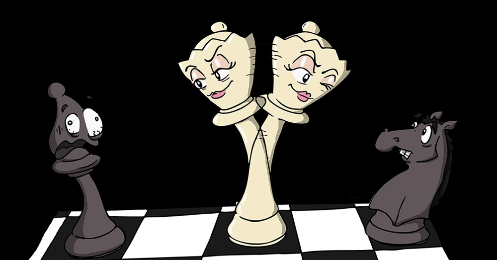 Echecs attaque double - club d'échecs en ligne pour enfants Echekids