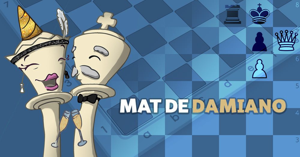 Mat de damiano échecs - club d'échecs en ligne pour enfants Echekids