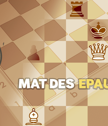 Mat epaulettes échecs - club d'échecs en ligne pour enfants Echekids