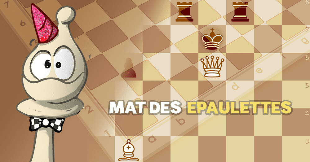 Mat epaulettes échecs - club d'échecs en ligne pour enfants Echekids