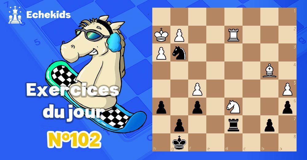 Exercices echecs j102 - club d'échecs en ligne pour enfants Echekids
