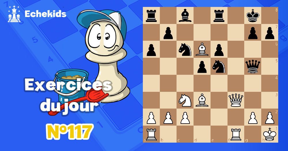Exercices echecs j117 - club d'échecs en ligne pour enfants Echekids