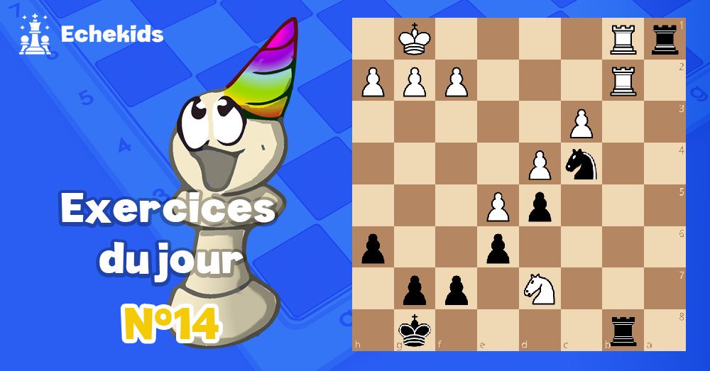 Exercices echecs j14 - club d'échecs en ligne pour enfants Echekids