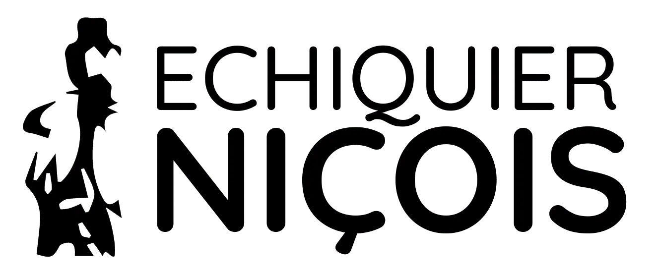 Logo noir échecs - club d'échecs en ligne pour enfants Echekids