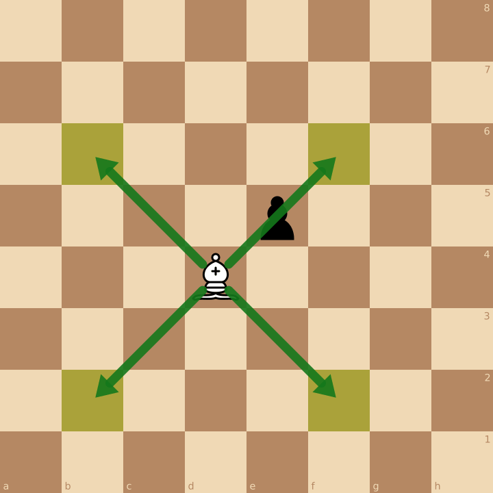 Origines des échecs : l’éléphant saute de 2 cases en diagonale